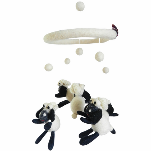 BABY CRIB MOBILE SHEEP