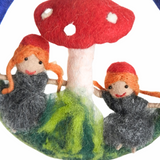 BABY CRIB MOBILE FELT MUSHROOM KIDS