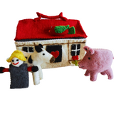 KIDS FELT FARM PLAY BAG