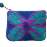 BIG FLOWER FELT PURSE